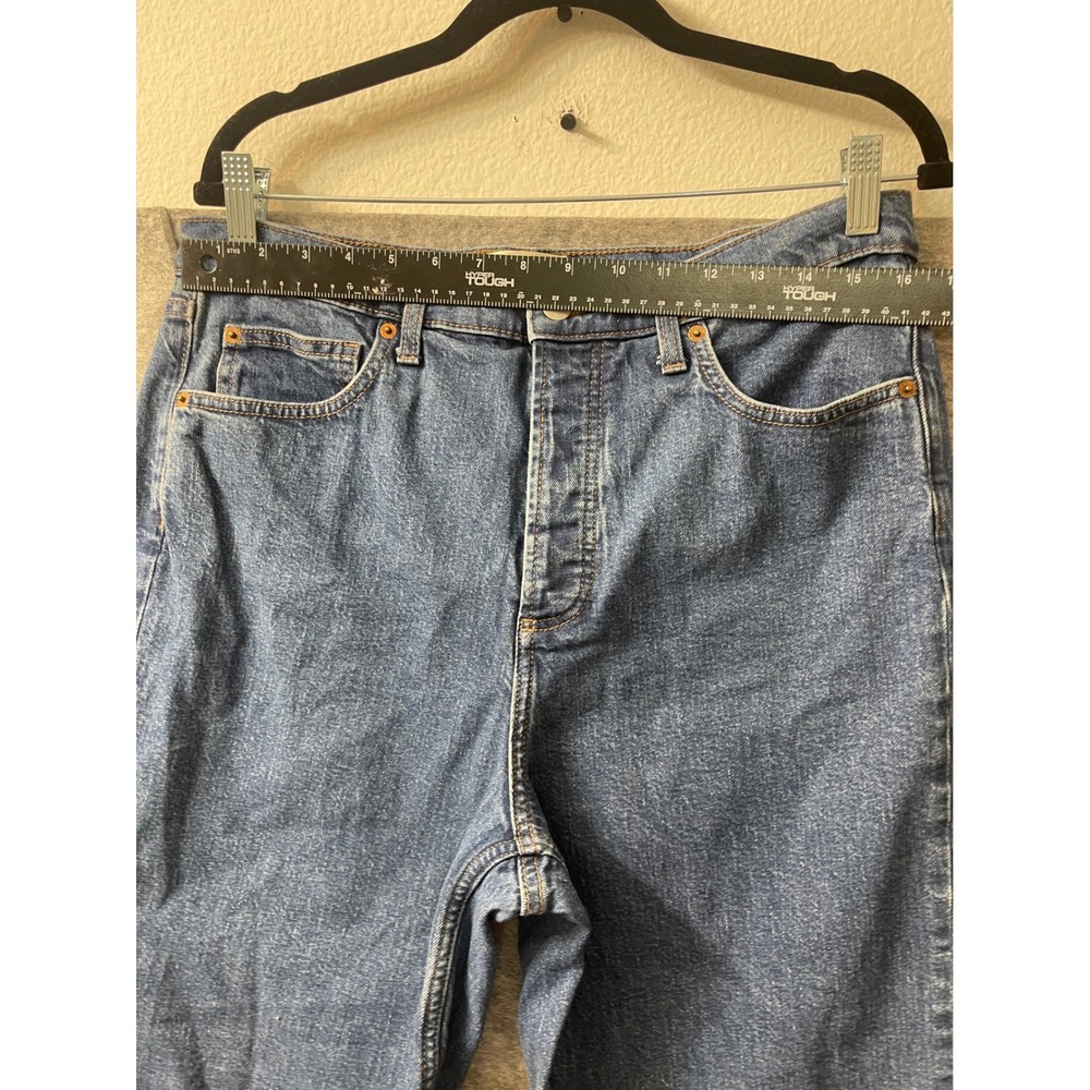 Universal Thread Highest Straight Jeans Medium Wash Button Fly Size 12 Womens - Picture 3 of 15